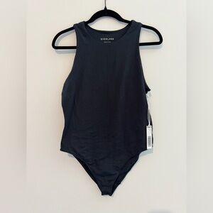 Everlane Black Cutaway Tank Bodysuit